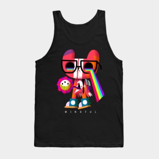 Rainbow Cat Doodle SHEEN Tank Top